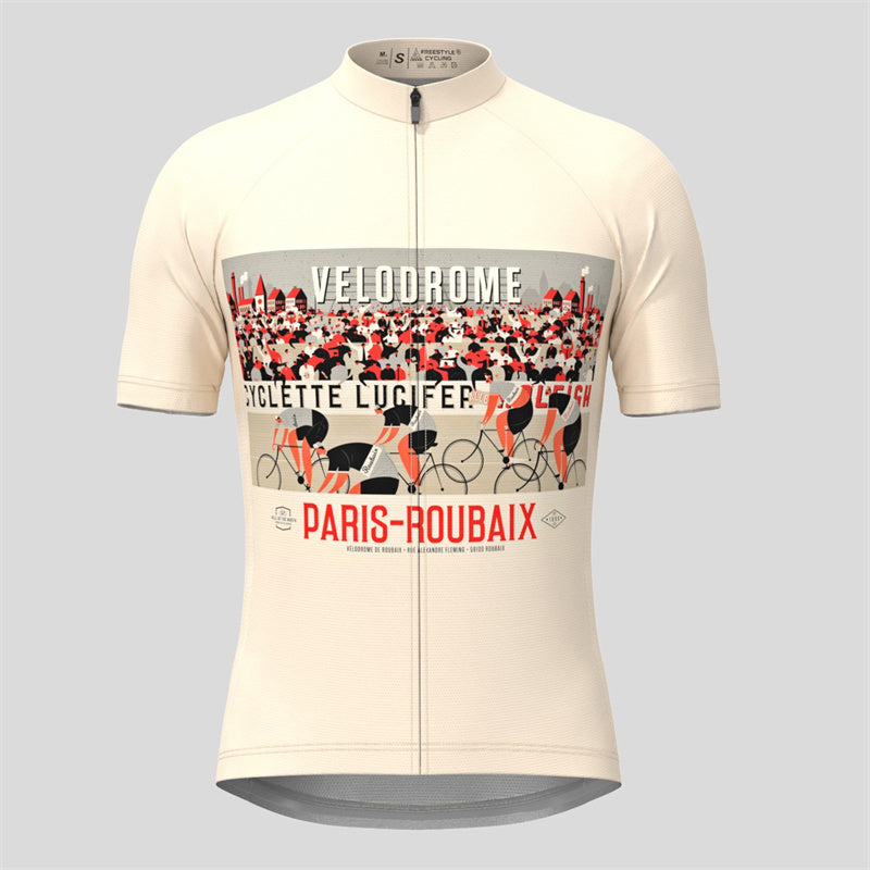Paris-Roubaix Velodrome Jersey |Men's Classic Cycling Top