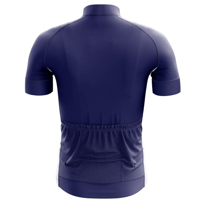 American Flag Cycling Jersey | Patriotic Blue Sleeve Design (Unisex)